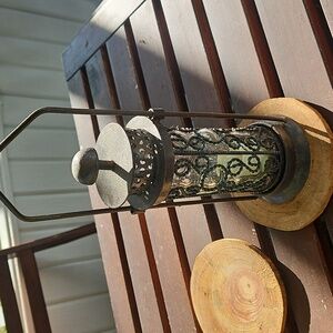 Vintage Punched Tin Lantern